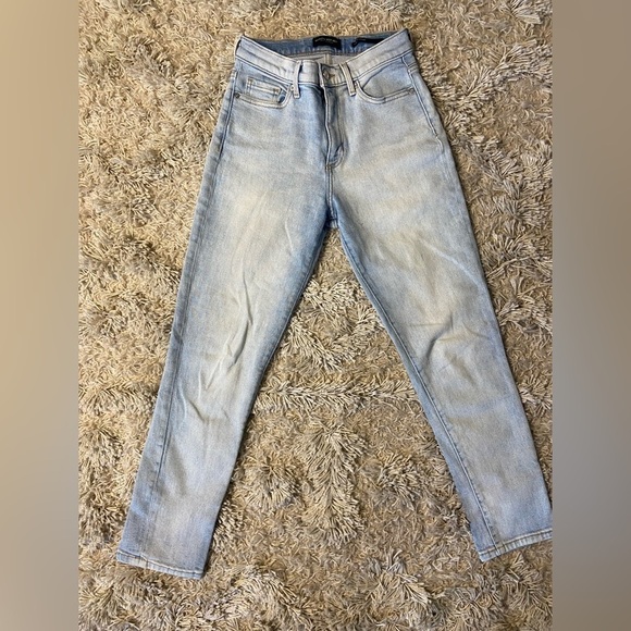 Banana Republic Premium Denim High Rise Straight Denim Jeans Women’s Size 24 - Picture 1 of 9